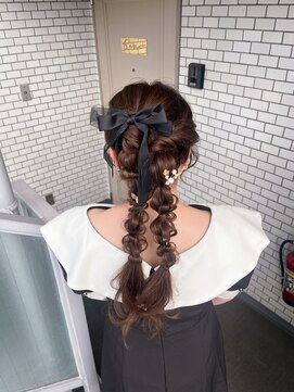 ソノ(sono) ツイン　編みおろし　参列ヘア　イベントヘア