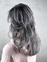 アルバム 新宿(ALBUM SHINJUKU)&nbsp;ロンググレージュくびれヘア顔周りレイヤー_ba542351