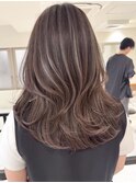ハイライトバレイヤージュダブルカラーレイヤーカット20代30代