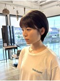 垢抜けショート×アッシュベージュ