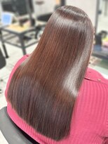 ハーシーバイアポロ 相模大野(HERSHE by apollo)&nbsp;x髪質改善/ホワイトグレージュ/レイヤーカット/チェリーブラウン