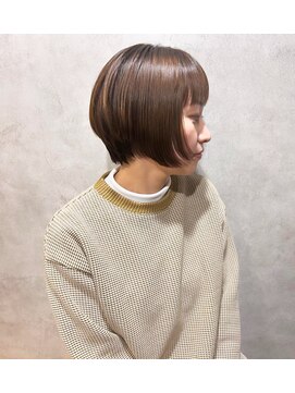 シナモンベージュショート