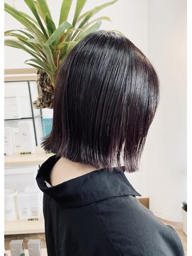 ブーム(BOOM) 【カラーも一緒に】髪質改善ストレート×艶ボブ