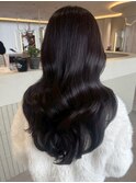 桑名ロングレイヤーカットハッシュカット透明感カラー重めロング
