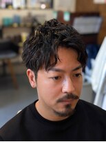 キングマンバーバー 田町店(KING MAN BARBER) 大人ツーブロックパーマ
