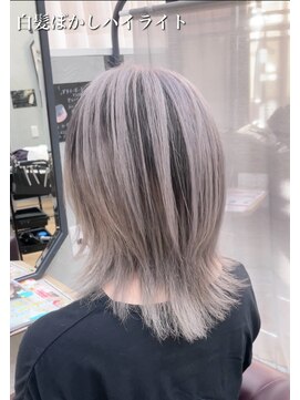 キセイ イオンモール新利府北館店(KISEI) 白髪ぼかしバレイヤージュ×ミディウルフ30代40代50代