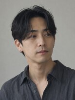 ダブルオーバイオーバーレイ 武蔵新城(w/o by Overlay) メンズナチュラルセンターパート