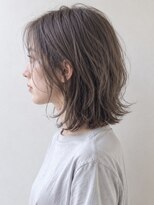 ヘイ 松本店(HEY) 【HEY 松本】ナチュラルグレージュ×外ハネミディ