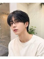 ベル 新宿(Belle) 韓国ヘア シースルーマッシュ センターパート メンズパーマ