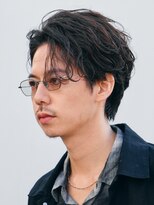 フィフス 大分(fifth)&nbsp;大分シャドウパーマメンズカットラウンドマッシュセンターパート