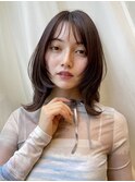 顔まわりレイヤーウルフボブ