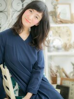 モッズヘア 越谷(mod's hair)&nbsp;オン眉黒髪ナチュラルカラーオンブレセミディ越谷20代30代40代a!