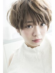 【miel hair blanc】☆ふわっとナチュラルなショートボブ☆