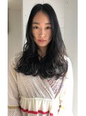 学生限定　直毛の黒髪ならエアウェーブでしっかり波高め