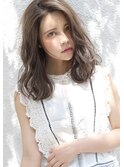 グレージュ/デジタルパーマ/小顔/透明感/艶/春冬/アッシュ/高柳