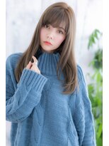 ミック 日暮里店(miq)&nbsp;シースルーバングで目力強調＊暗めカラー大人ワンカール