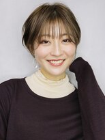 ナチュラルショート_ココアブラウンフリンジウェーブ_6904