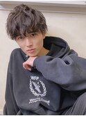 メンズ王道マッシュミディアムスパイラルパーマ【横浜】