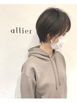 カルムアリエ(CALME allier)&nbsp;丸みのあるショート　綺麗な束感　襟元のおさまり良き