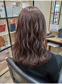 アッシュブラウン ミックス巻き
