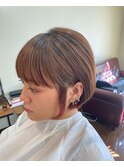 インナーカラーのボブスタイル