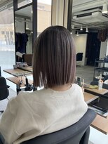 ラフ 難波店(LAFF)&nbsp;#黒髪#ボブルフ#ネビージュ#小顔#ワンレン