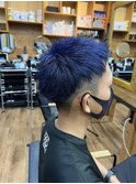 メンズカット×ブルーヴァイオレット