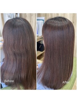 カミケンネクスト(kamiken.next) ナチュラル縮毛矯正ツヤ大人シンプルロング【カミケンネクスト】