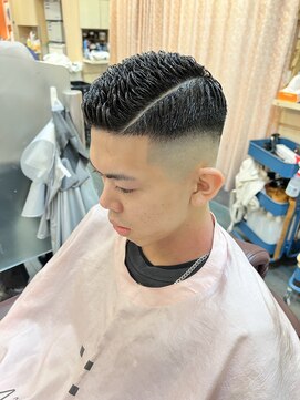 銀座マツナガ 浅草店 濡れパン/スキンフェード/ショート/短髪アップバング