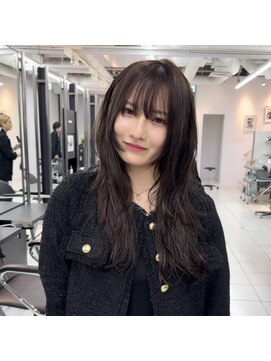 トニーアンドガイ 青山店(TONI & GUY) レイヤーカット 束間 ロングレイヤー オリーブブラウン