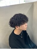 ド直毛でもこんなに曲がれます!強めの波巻きパーマ!