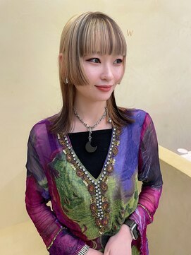 スニュウ(snuw) 【snuw mina】デザインカラー/バングカラー/姫カット