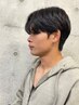 【韓国風メンズスタイル】メンズカット＋ダウンパーマ＋内部補修TR ￥9500