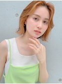 フェイスフレーミング/美髪矯正ブリーチカラー/ハイトーンカラー