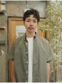 2wayバングメンズショートニュアンスパーマくせ毛風パーマ