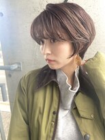 アンツ サザンリゾート 茅ヶ崎店(ANT'S Southern Resort)&nbsp;デザインカラー/レイヤーカット/ウェットヘア/オリーブベージュ