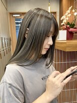 エリマバイフィフス 調布(elima by fifth)&nbsp;コントラストハイライトブリーチショートボブレイヤーミディアム