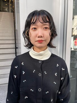 カフ(CAF) CAF FUKO 小顔/ウルフボブパーマ/ウェーブ/大阪/心斎橋