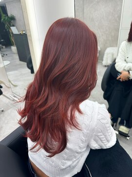 アルドーレ(Ardore) ブリーチなしダブルカラー☆ブロッサムレッド