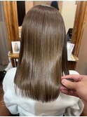 ベージュブラウン×質感再整カラー