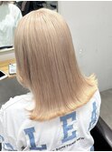 ミルクティーベージュカラーダブルカラーケアブリーチ横浜横浜駅