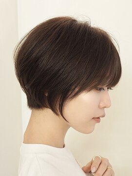 ローネス ギンザ(LONESS ginza) ショートボブ/ダークグレージュ/透明感カラー/地毛風カラー/暗髪