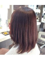 エノモト(ENOMOTO) 大人かわいいミディーヘア姫カットレイヤーワインレッド30代40代