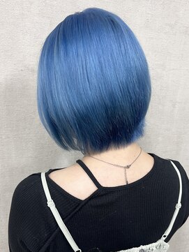 トリコ(ToricO) ペールブルー/ペールカラー/ショートボブ/ハイトーンショート