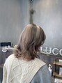 アグ ヘアー ルッカ 五所川原店(Agu hair lucca) セクションデザインカラー個性的で可愛いデザインカラーです!