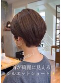 美髪大人くびれショートまとまるグレージュオリーブグレージュ