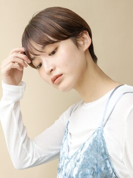 トリッカ 銀座(tricca) マッシュショート/ブリーチなし/ミルクティーベージュ