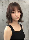 くびれ/レイヤーカット/切りっぱなしボブ/池袋/シースルー/前髪