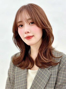 ルアン 大分駅店(ruen) ミディアム/透明感カラー/髪質改善トリートメント