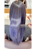 シエル ドゥ サワ(ciel de SAWA)&nbsp;春カラー◎アンブレラカラー×艶ボブ×ブルーラベンダー